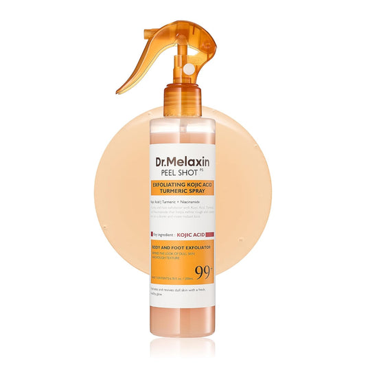 Body Peel Shot Spray Face Peeling Kojic Acid Turmeric Spray 200Ml